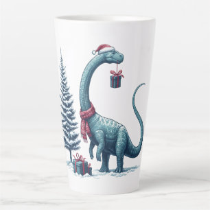 Tasse Latte Brontosaurus dinosaure de Noël
