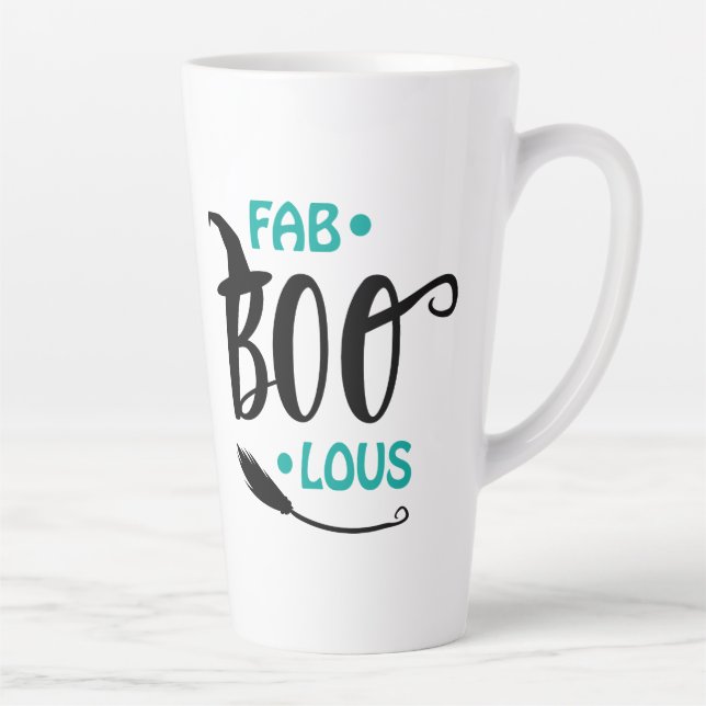 Tasse Latte Broomstick de sorcière d'Halloween Fab-Boo-Lous (Droite)