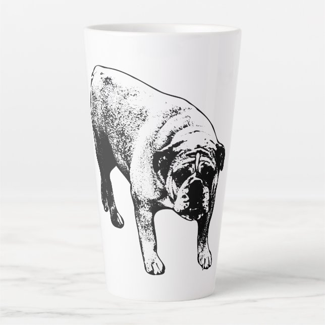 Tasse Latte Bulldog Christmas Brew (Devant)