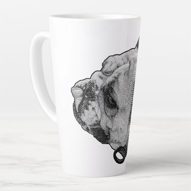 Tasse Latte Bulldog Warm Ease (Angle gauche)