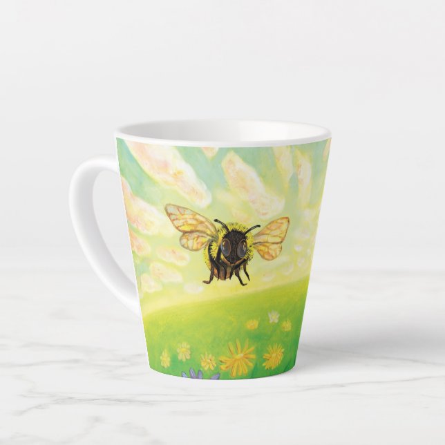 Tasse Latte Bumblebee sur l'Horizon petit (Angle gauche)