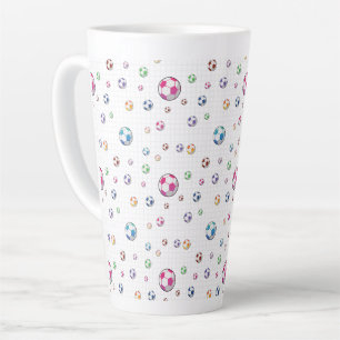 Tasse Latte But Motif de football