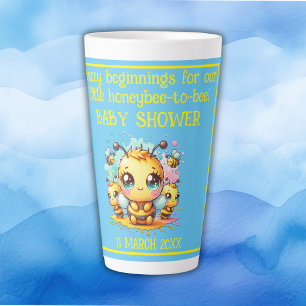 Tasse Latte Buzzy débutants Baby shower abeille-à-abeille  