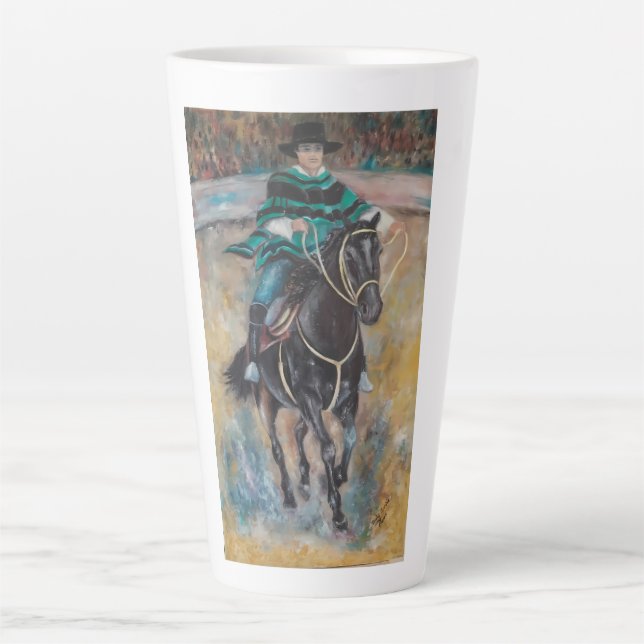 Tasse Latte Caballo y Jinete (Devant)