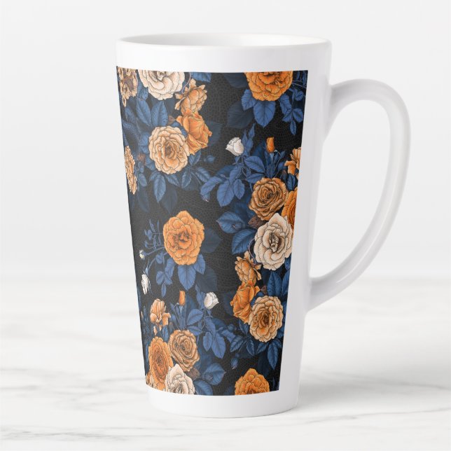 Tasse Latte Caché en rose, orange et bleu (Droite)