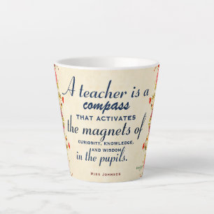 Tasse Latte Cadeau d'appréciation pour un enseignant Un enseig