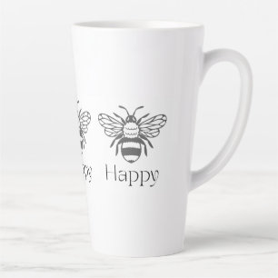 Tasse Latte Cadeau de bien-être affirmation positive Abeille h