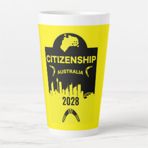 Tasse Latte Cadeau de citoyenneté australienne