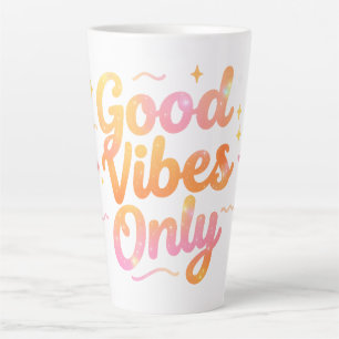 Tasse Latte Cadeau de design de citation colorée et lumineuse 