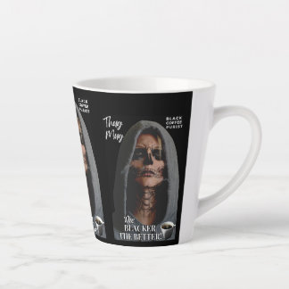 Tasse Latte Cadeau de l'amoureux du café - Café noir toujours
