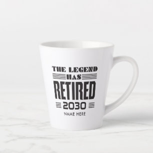 Tasse Latte Cadeau de retraite personnalisé pour collègue de t