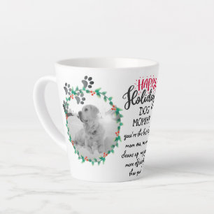 Tasse Latte Cadeau de vacances pour DOG maman ou papa ajouter