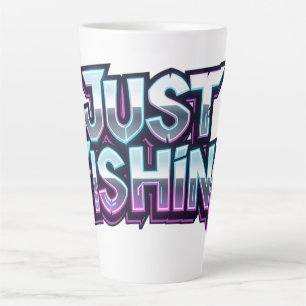 Tasse Latte Cadeau drôle de néon lumineux pour pêcheur
