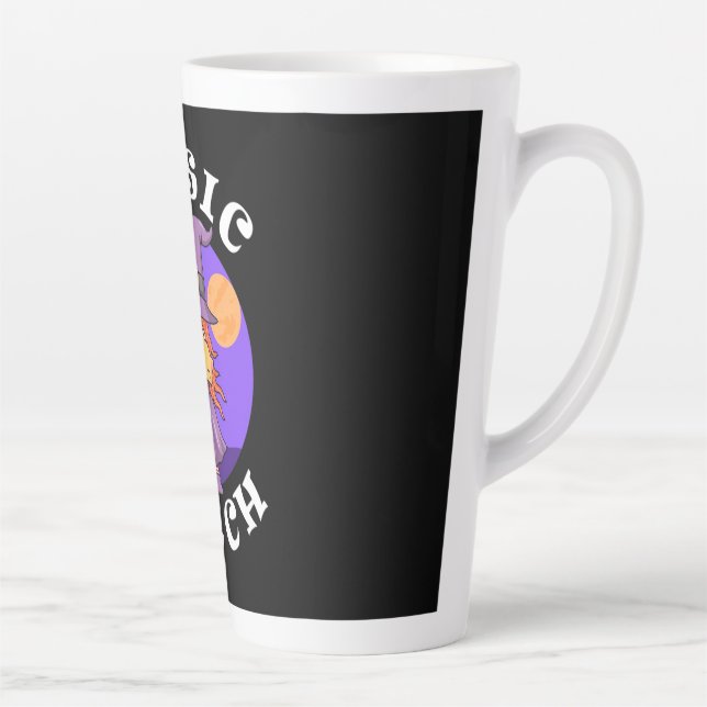 Tasse Latte Cadeau Halloween | Sorcière de base (Droite)