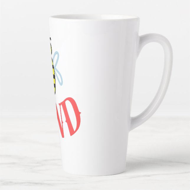 Tasse Latte Cadeau Personnalisé Abeille Gentille (Droite)
