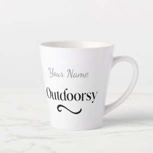 Tasse Latte Cadeau personnalisé Cute Outdoorsy fait sur mesure