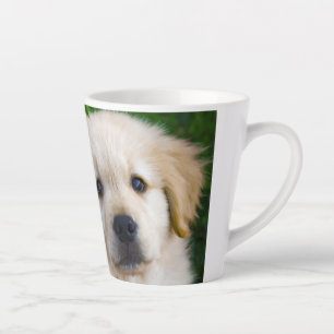Tasse Latte Cadeau photo personnalisé de chiot pour les amateu