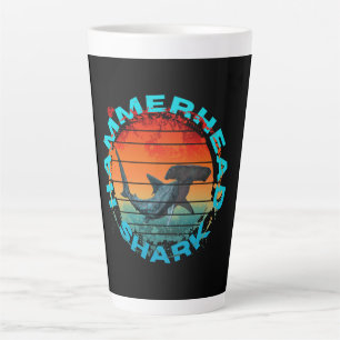 Tasse Latte Cadeau pour les pêcheurs de requins marteaux amate