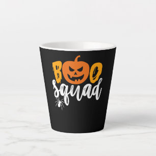 Tasse Latte Cadeau Spider Boo Squad - Citrouille Spider Hall