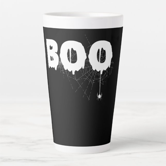 Tasse Latte Cadeau Spider | Halloween Funny Effrayant Petit Ar (Devant)