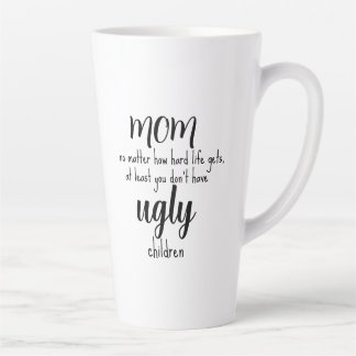 Tasse Latte Cadeaux de fête des mères pour maman café