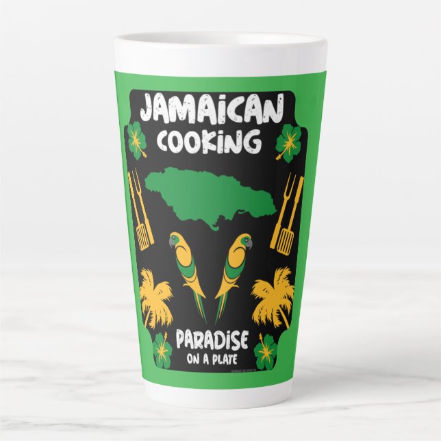 Tasse Latte Cadeaux en Cuisine jamaïcaine (Devant)