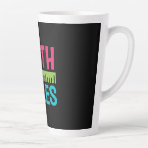 Tasse Latte Cadeaux Enseignant   Règles de Maths