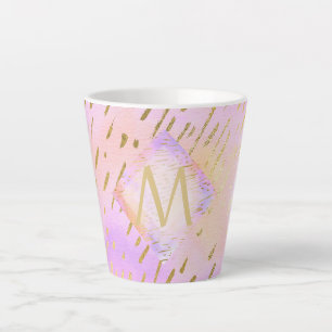 Tasse Latte Cadeaux Monogrammes pour les filles qui aiment l'o