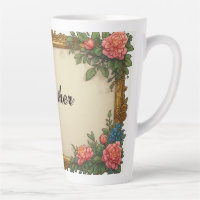 Cadre doré vintage avec pivoine colorée