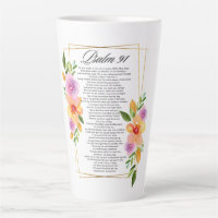 Cadre géométrique floral Psalm 91