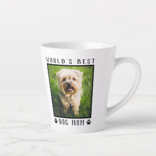 Tasse Latte Cadre photo pour animaux de compagnie avec emprein