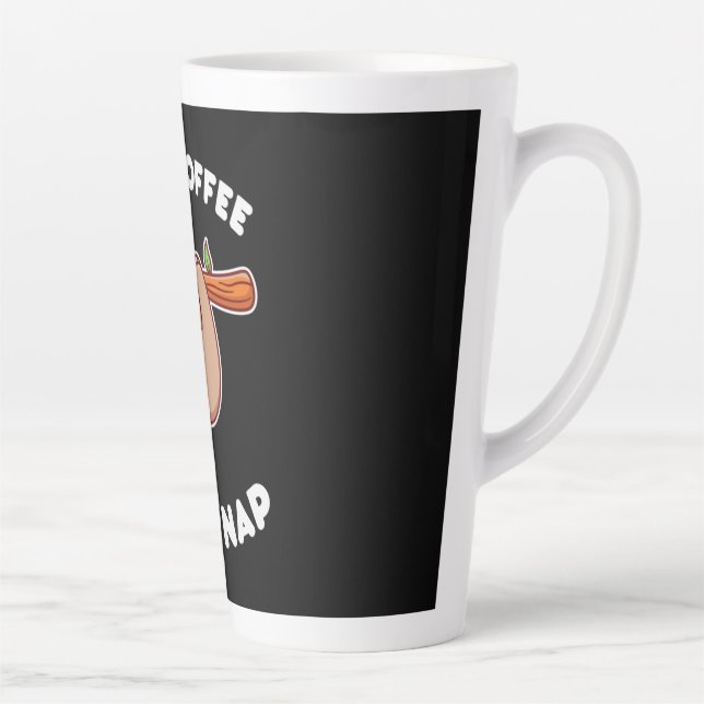 Tasse Latte Café Art Iced Café Puis Siroter (Droite)