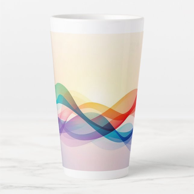 Tasse Latte Café Brown moderne simple (Devant)