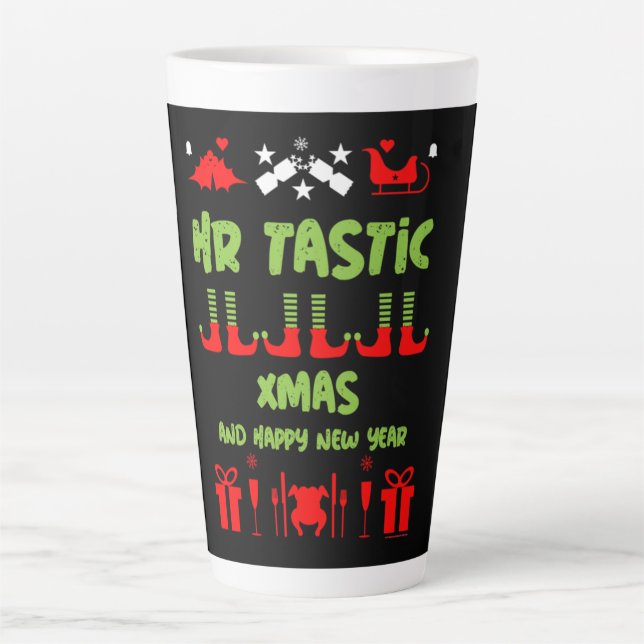 Tasse Latte Café cadeau de Noël HR (Devant)
