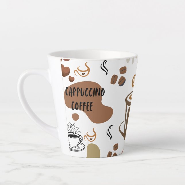 Tasse Latte café cappuccino  (Gauche)