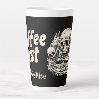 Tasse Latte "Café d'abord, puis nous nous levons" avec concept