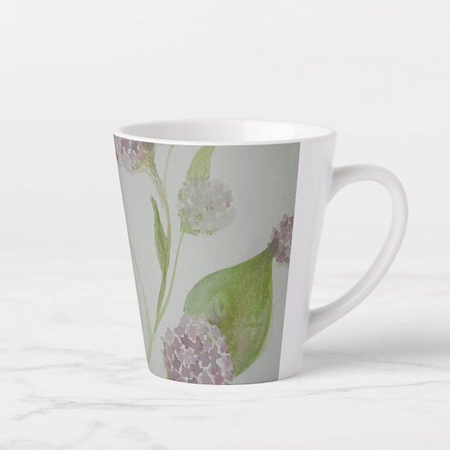 Tasse Latte Café dans le jardin (Droite)