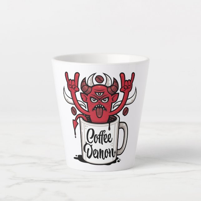 Tasse Latte Café Demon (Devant)