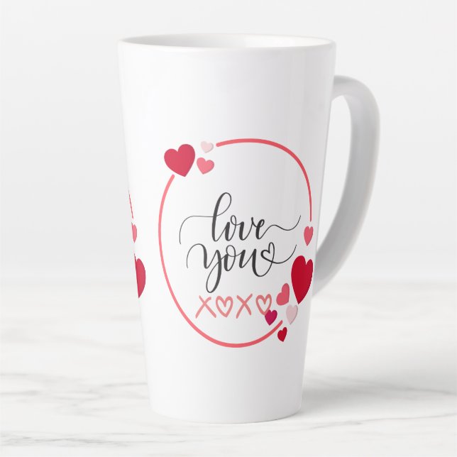 Tasse Latte Café et Amour Mélange Parfait  (Angle droit)
