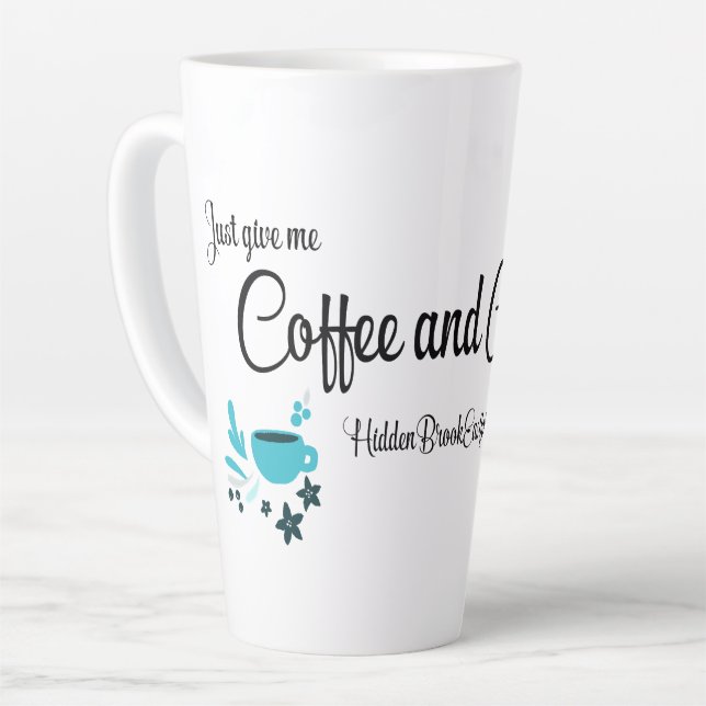 Tasse Latte Café et Cachemire (Angle gauche)