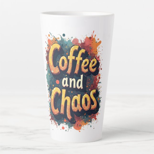 Tasse Latte Café et Chaos (Devant)