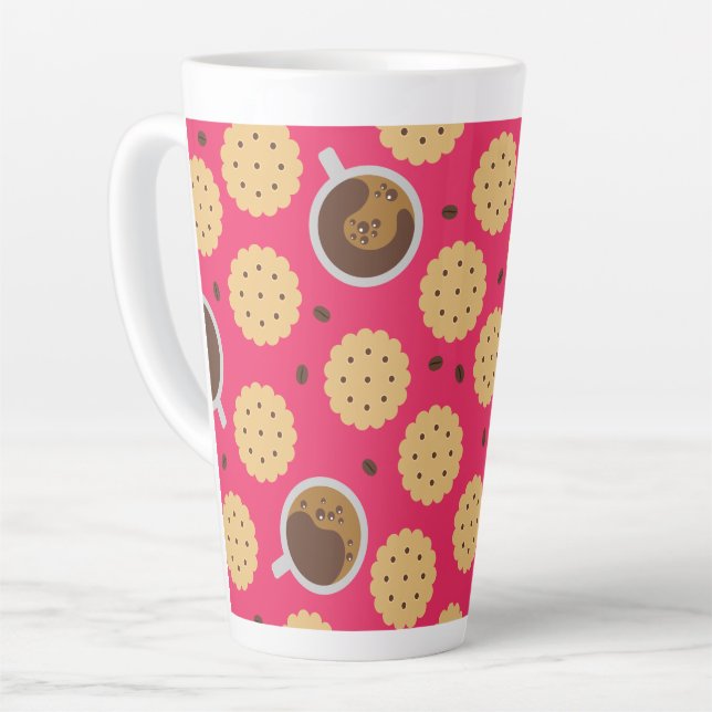 Tasse Latte Café et cookies (Angle gauche)