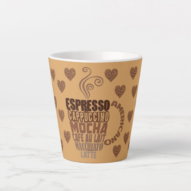 Tasse Latte café expresso moka (Devant)
