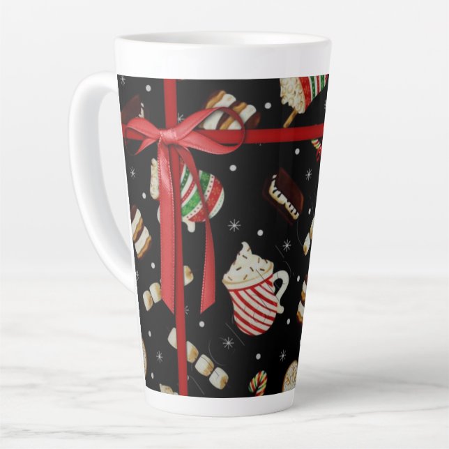 Tasse Latte Café Festif Holiday (Angle gauche)