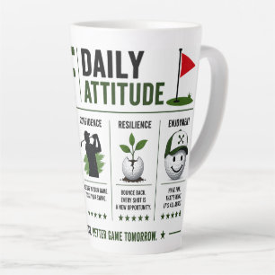 Tasse Latte café golf quotidien