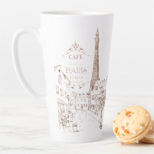 Tasse Latte Café Paris