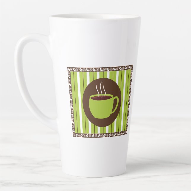 Tasse Latte Café Pinstripe (Gauche)