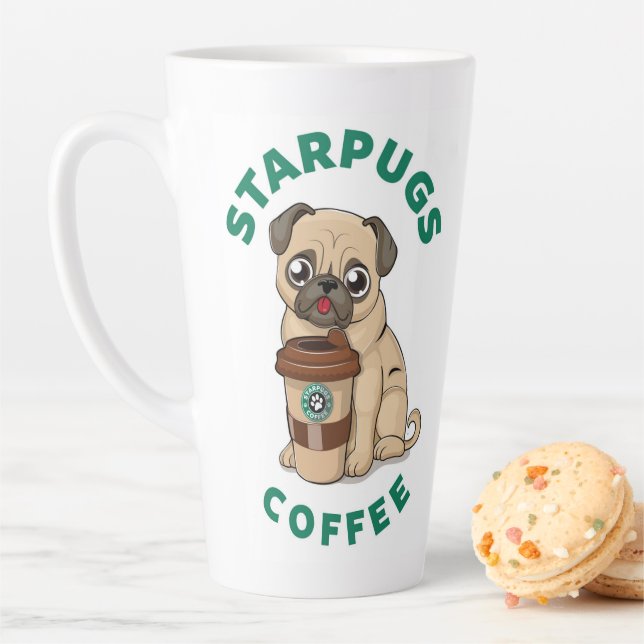 Tasse Latte Café Starpugs (En situation)