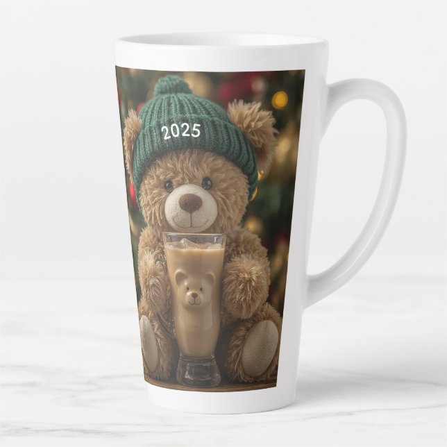 Tasse Latte Café Teddy Bear Noël 2025 (Droite)