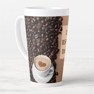 Tasse Latte Café une chaude délicieuse alternative à la haine